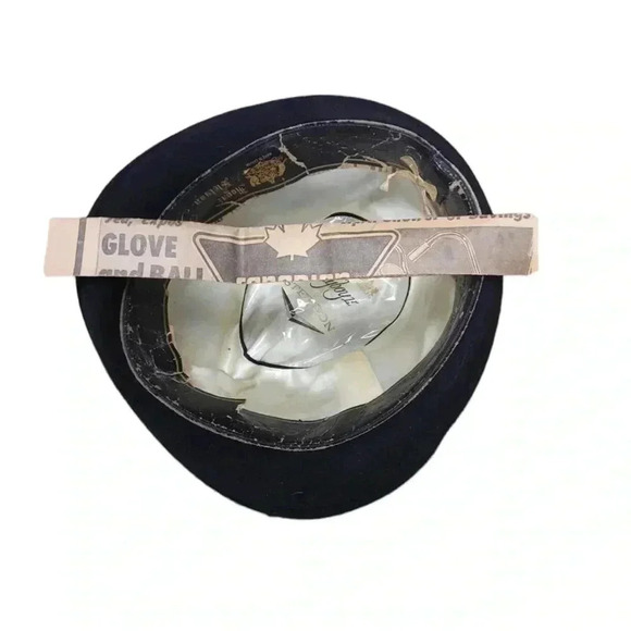 Stetson Playboy Vintage Black  Fedora Hat Unisex - Picture 10 of 12